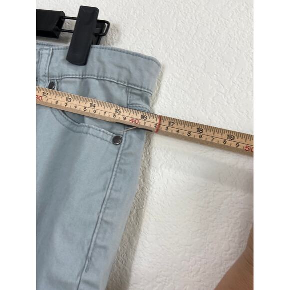 Buffalo David Bitton Size 10 Light Blue Jeans High Rise Soft Stretch Ankle Pants - Picture 3 of 10